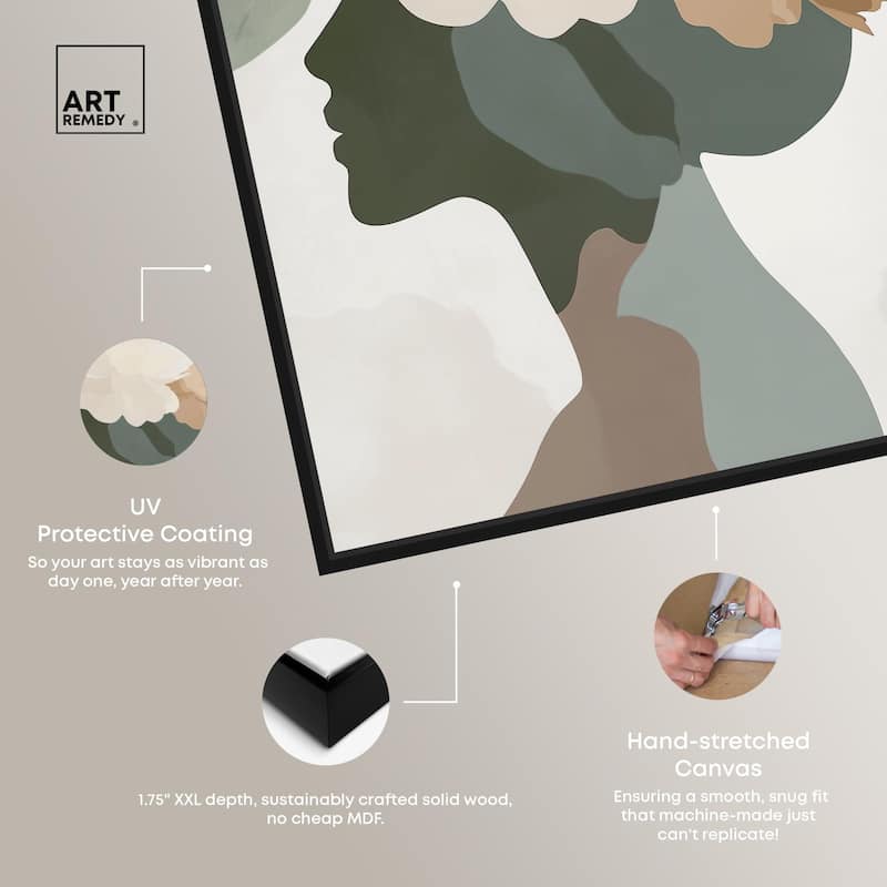 Floral Headpiece I Canvas by Art Remedy