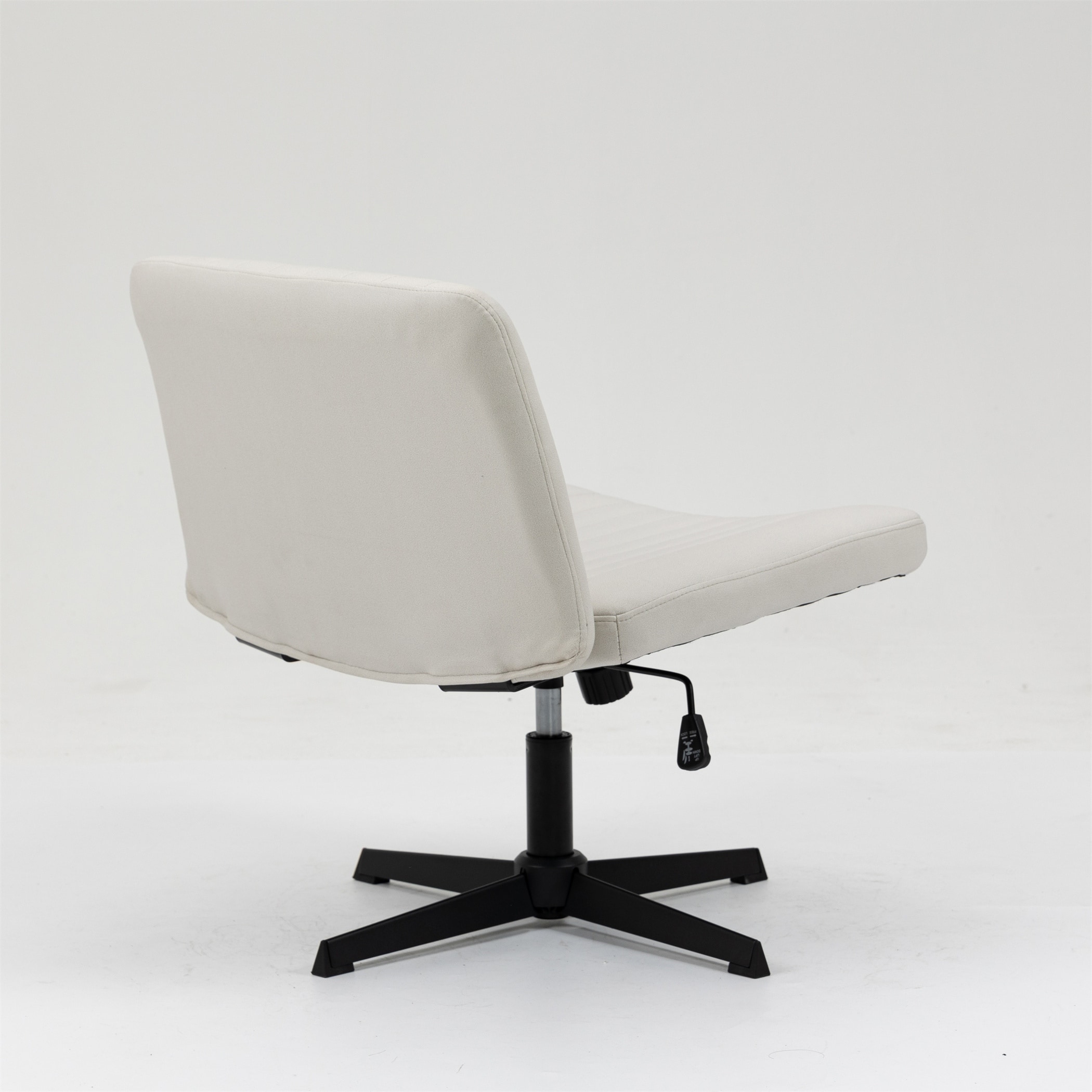 Grey desk chair no wheels sales