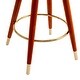 preview thumbnail 17 of 47, Ostweer Furniture Set of 2 Solid Wood Bar Stools - Beige