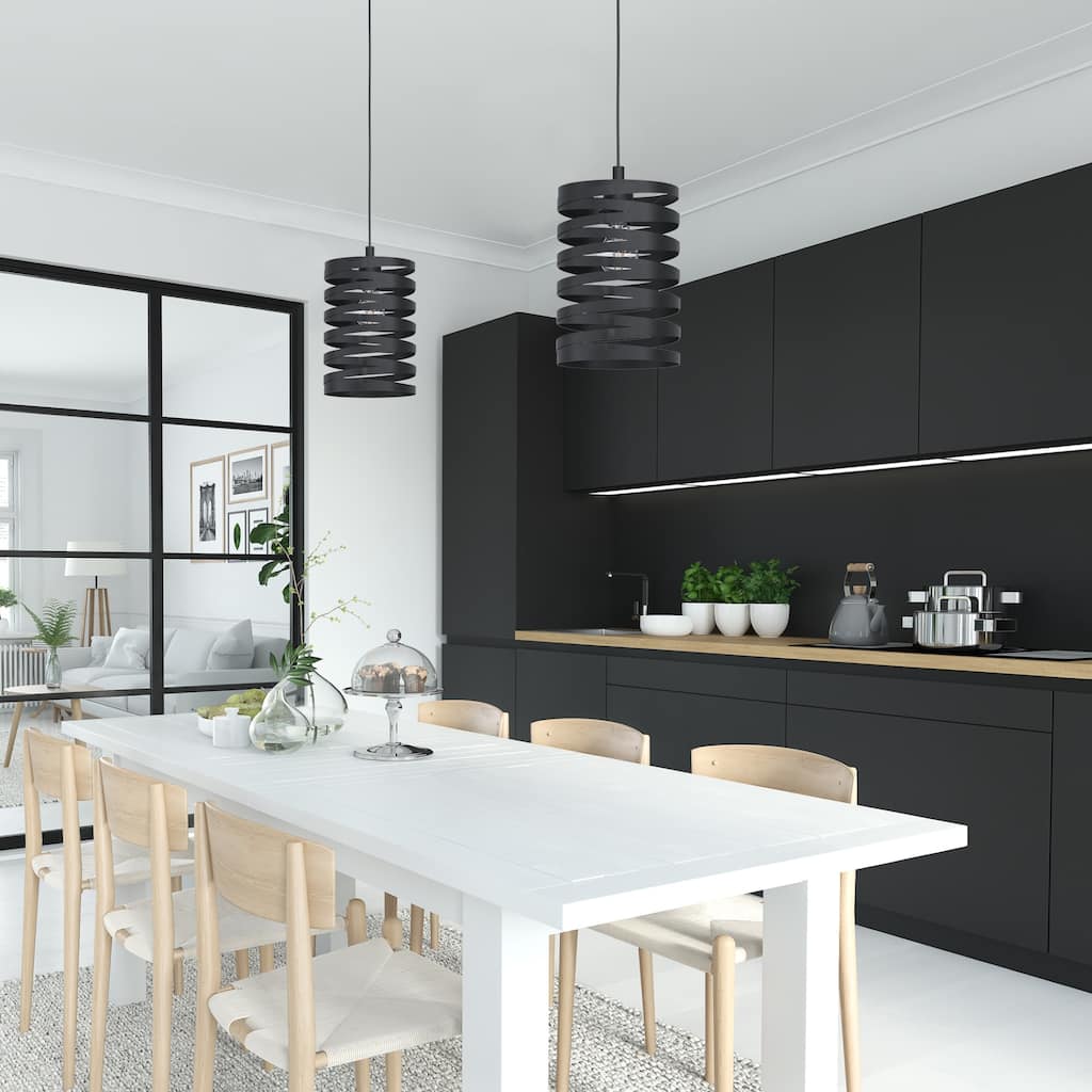 Cremella 1-Light Mini Pendant with Spiral Shade