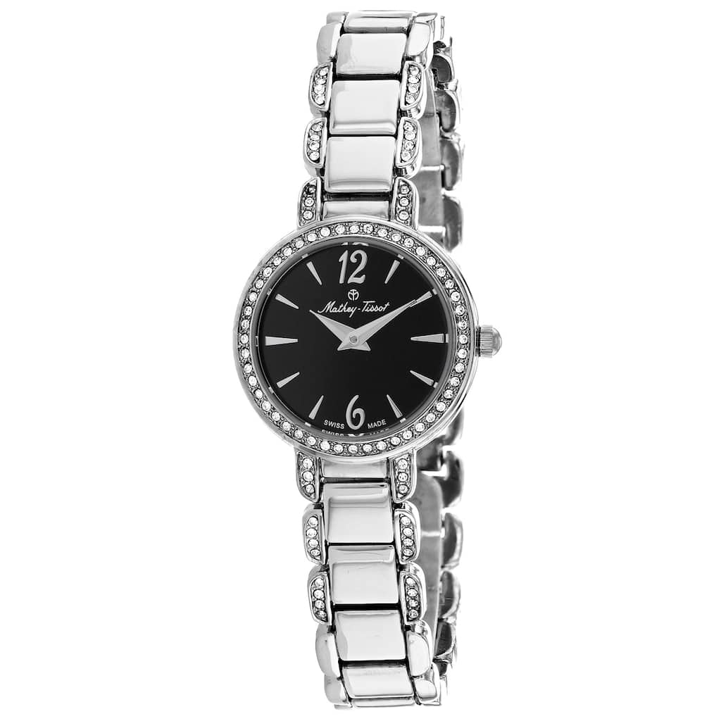 Mathey Tissot Women's Fleury Black Dial Watch - D6532AN - 6 (36)