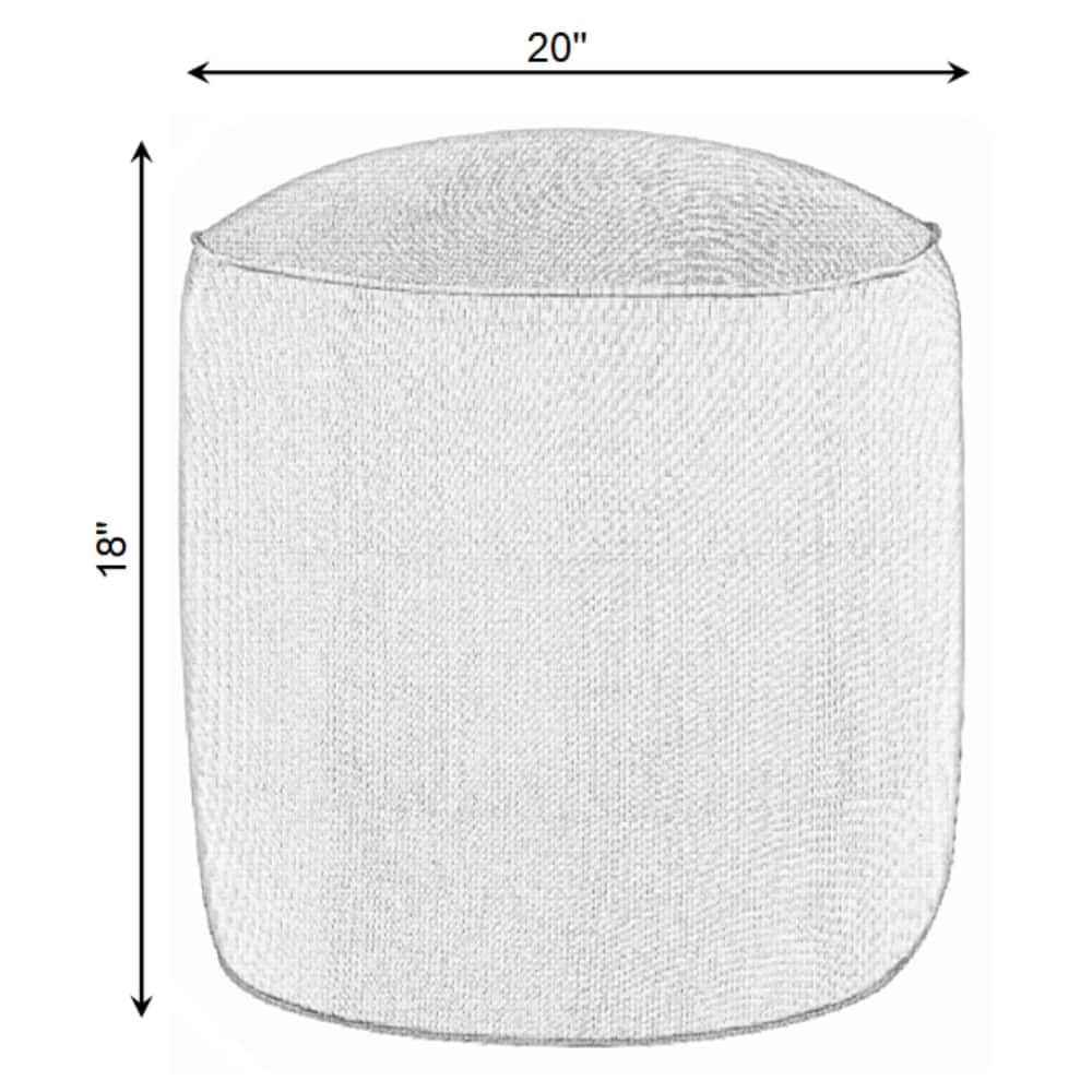 Sorra Home Indoor Textured Bean Pouf