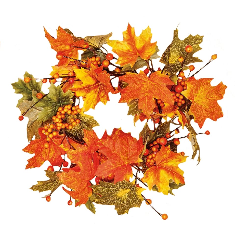 6" Mixed Fall Candle Ring - 12"