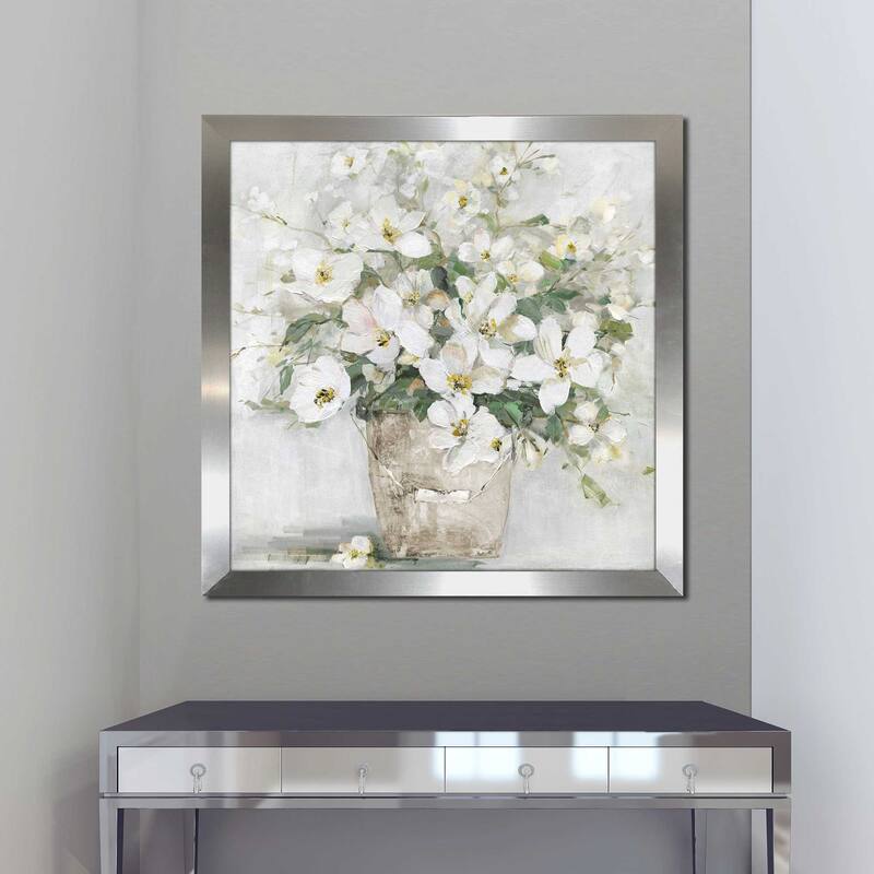 "Cottage Blooms II (Square)" by Sally Swatland Print on Acrylic