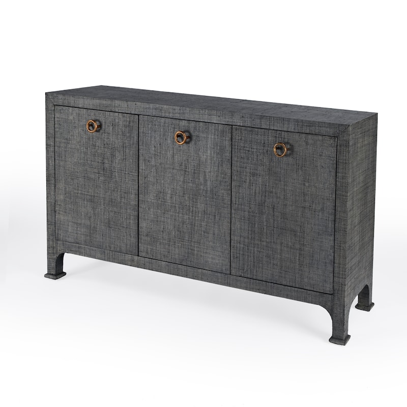Chatham 3-Door Raffia 60" Sideboard