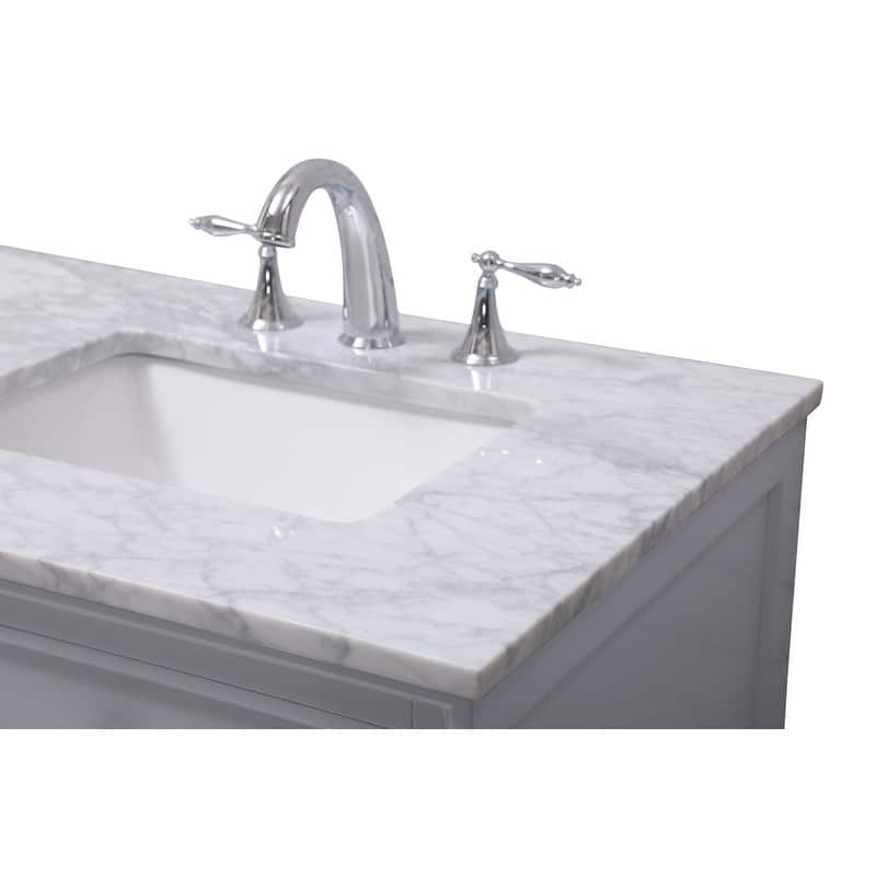 Contemporary 60" Double Bathroom Vanity Set