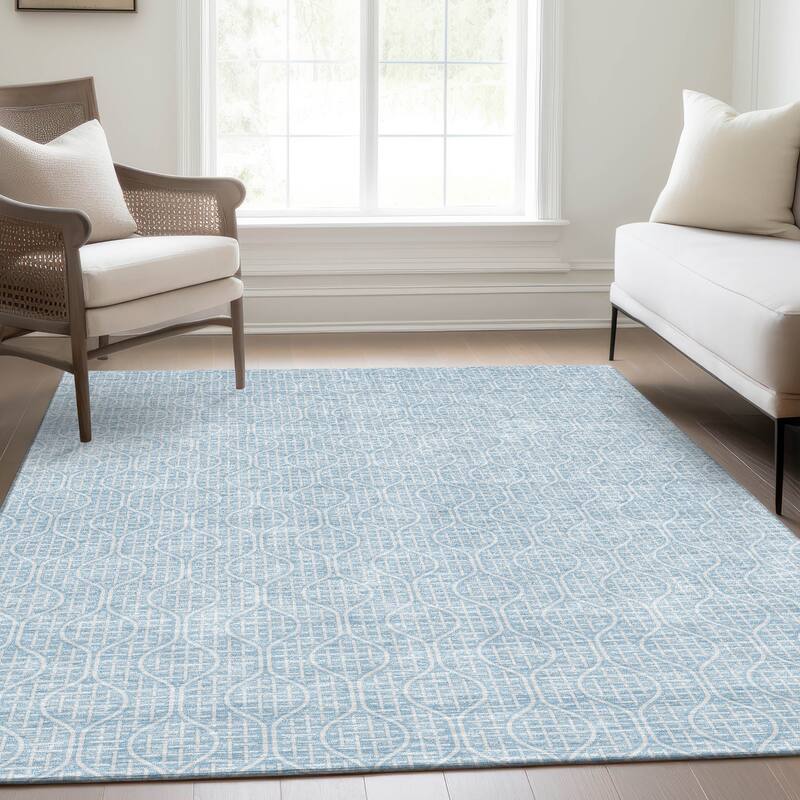 Premium Washable Super Soft Modern Teardrop Mayfield Rug
