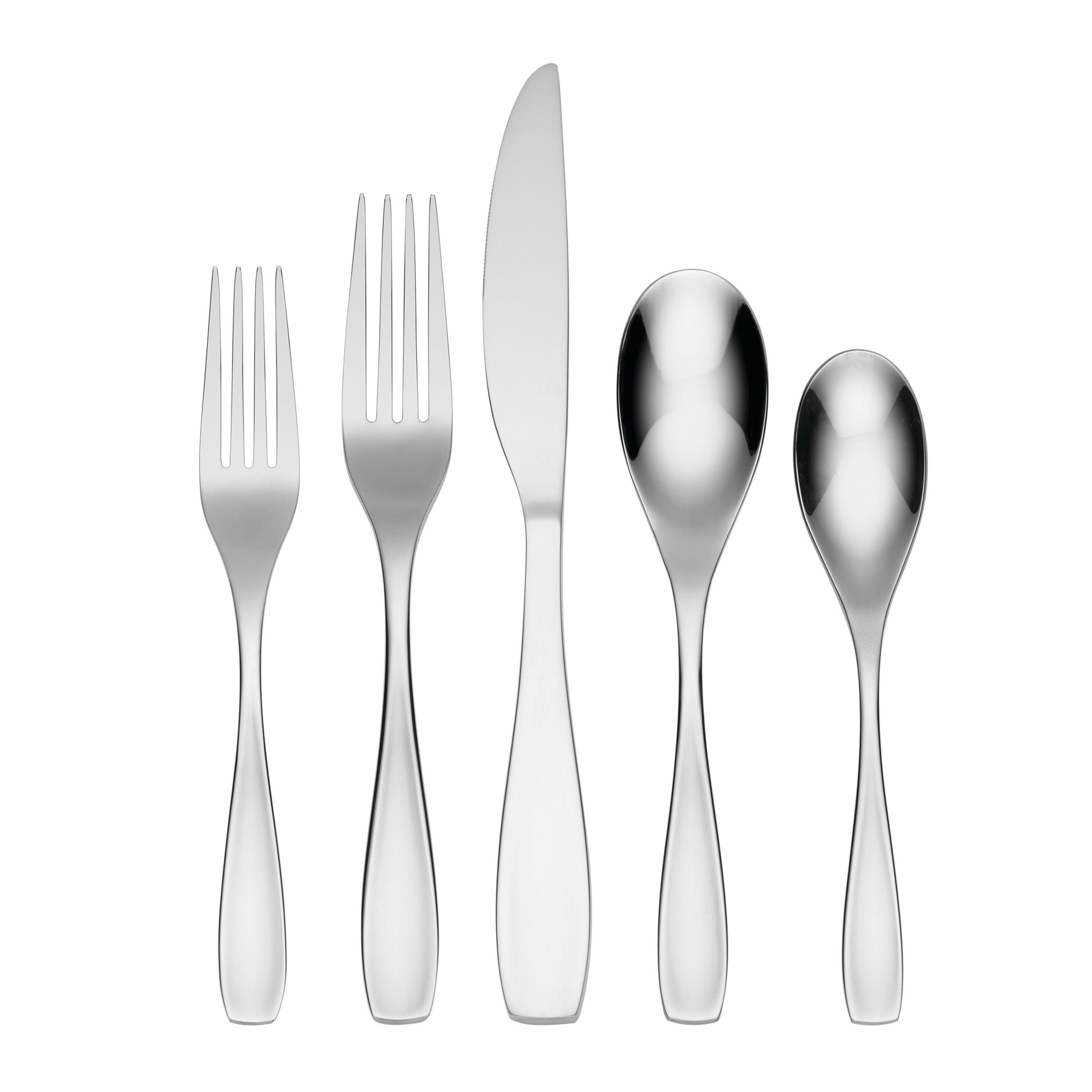【ONEIDA】 ギャラリートレー サークル型 39cm 華麗！ Oneida Calm 45 Piece Everyday Flatware Set, Service For 8 - Bed