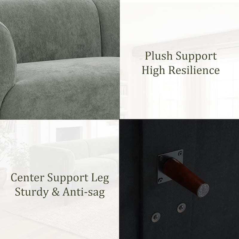 Modern Loveseat Sofa/ Arm Accent Chair for Living Room