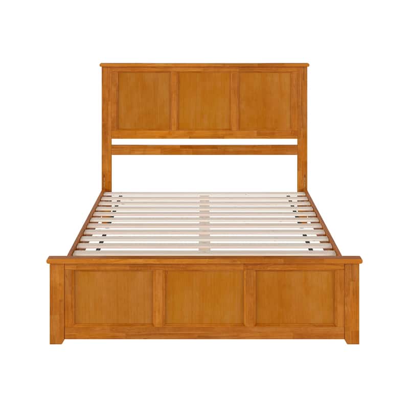 Charlotte Solid Wood Low Profile Platform Bed with Matching Footboard