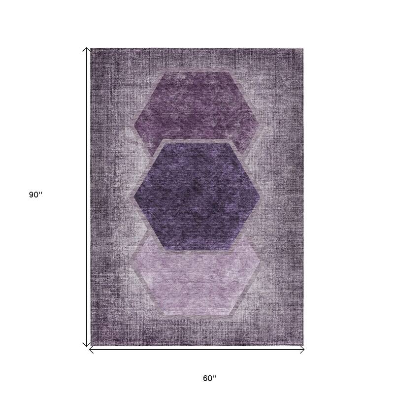 HomeRoots Geometric Transitional Rectangle Outdoor Rug