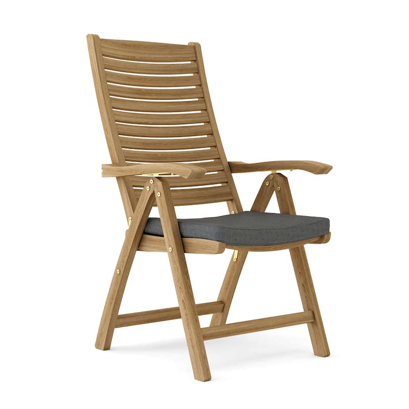Carina Teak Outdoor Reclining Dining Chair - N/A