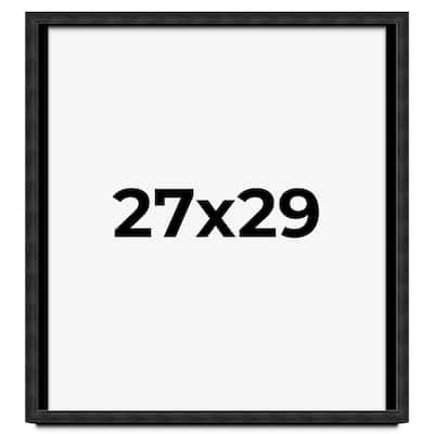 27x29 Shadow Box Black Rustic Barnwood Display Frame | 1.125 Inch