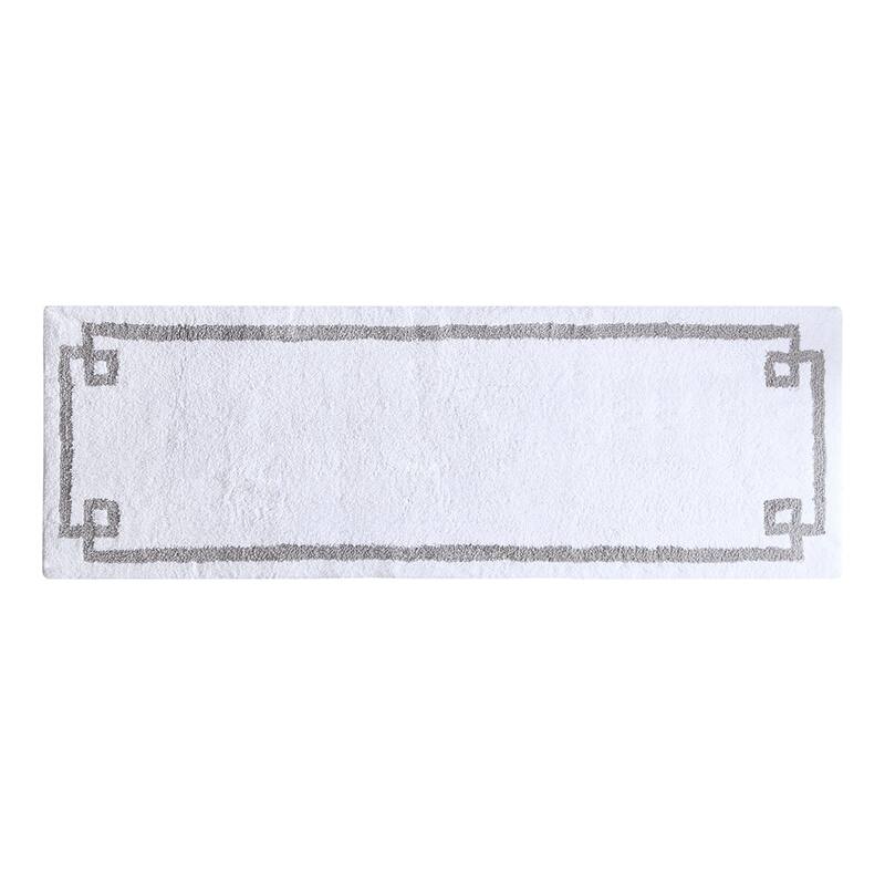24 x 72 Cotton Tufted Bath Rug - White