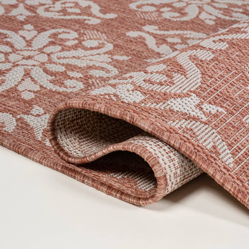 JONATHAN Y Maribel Traditional Mediterranean Tile Design Indoor/Outdoor Area Rug