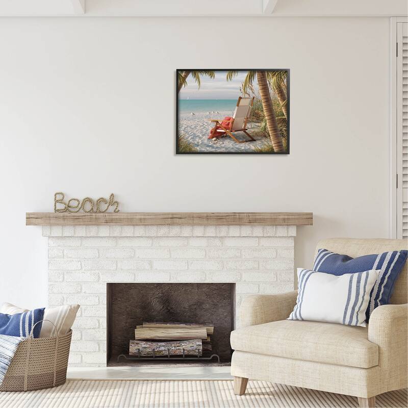 Stupell Tropic Breeze Beach Landscape Framed Giclee Art by Alan Giana