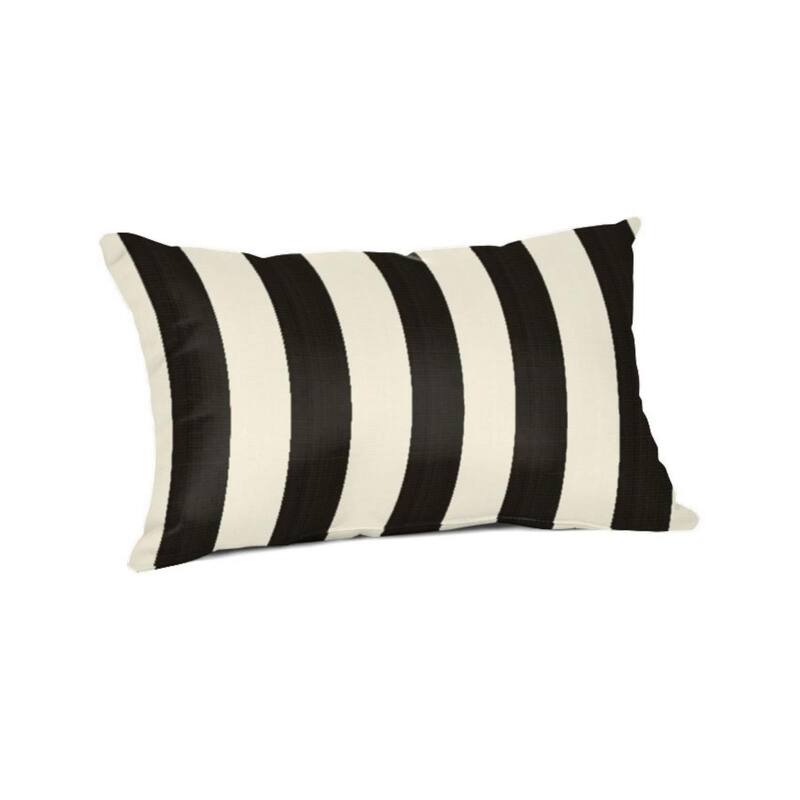 Sunbrella 20x13 Striped Outdoor Lumbar Throw Pillow