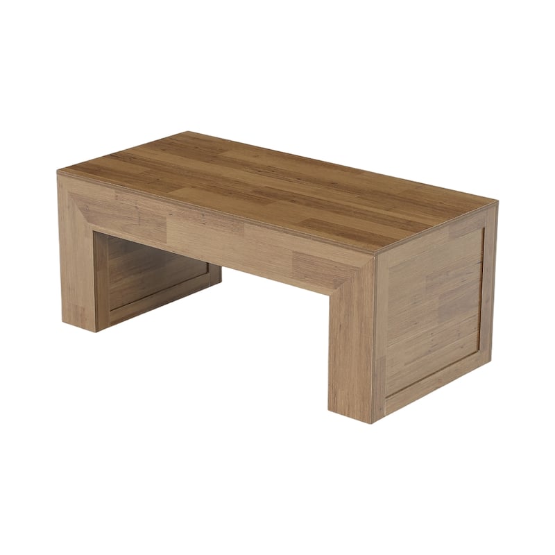 55" Farmhouse Oval Wood Dining Table for 6, Rustic Kitchen Table - N/A