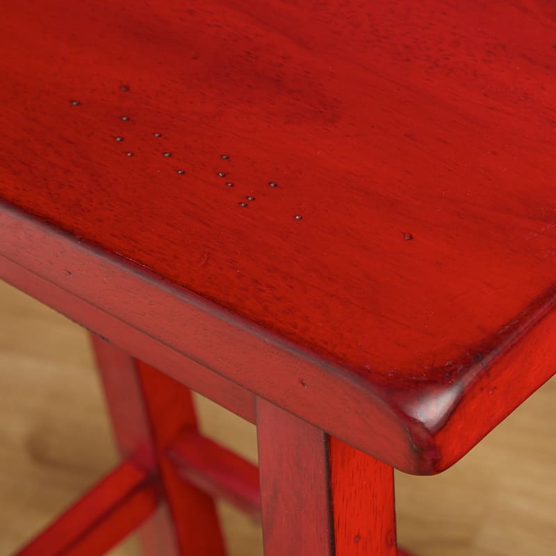 Simple Living Marney Rubberwood 24-inch Counter-height Bar Stools (Set of 2)