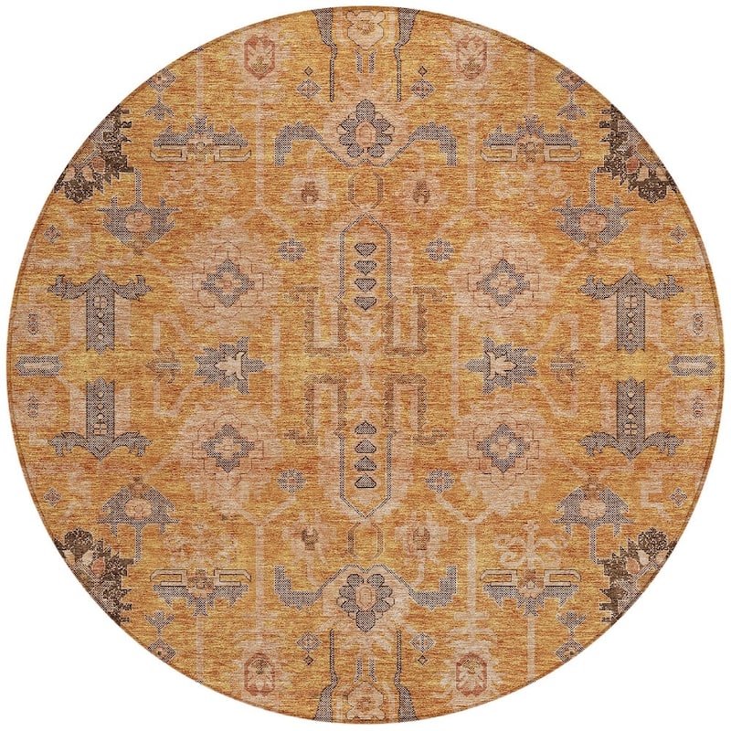 HomeRoots Oriental Traditional Rectangle Outdoor Rug