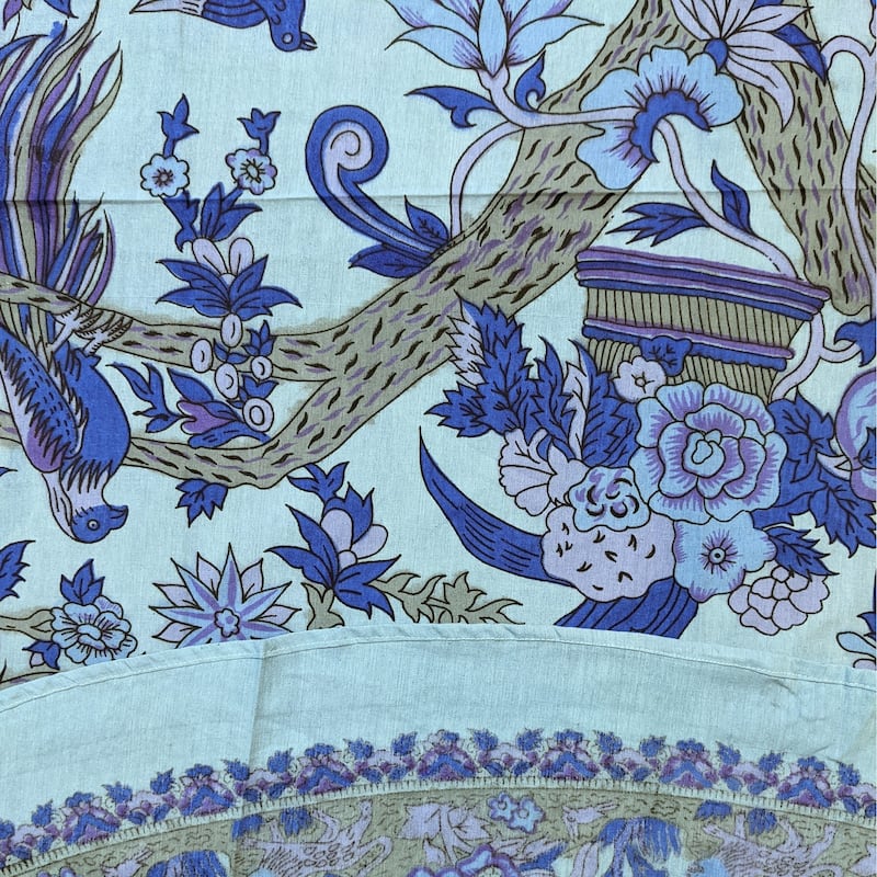 Vibrant Cotton Floral Tree Of Life Tablecloth Collection