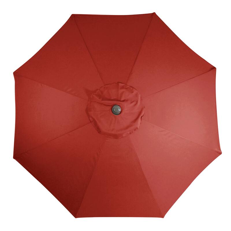 9ft Outdoor Patio Market Umbrella with Hand Crank and Tilt