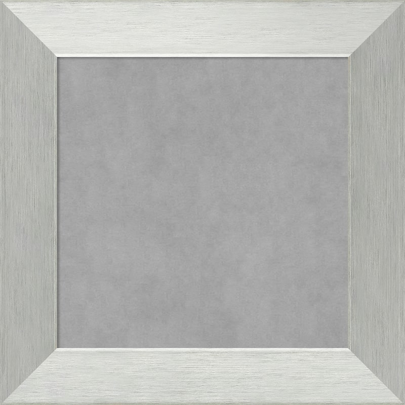 Amanti Art Brushed Sterling Silver Framed Magnetic Board