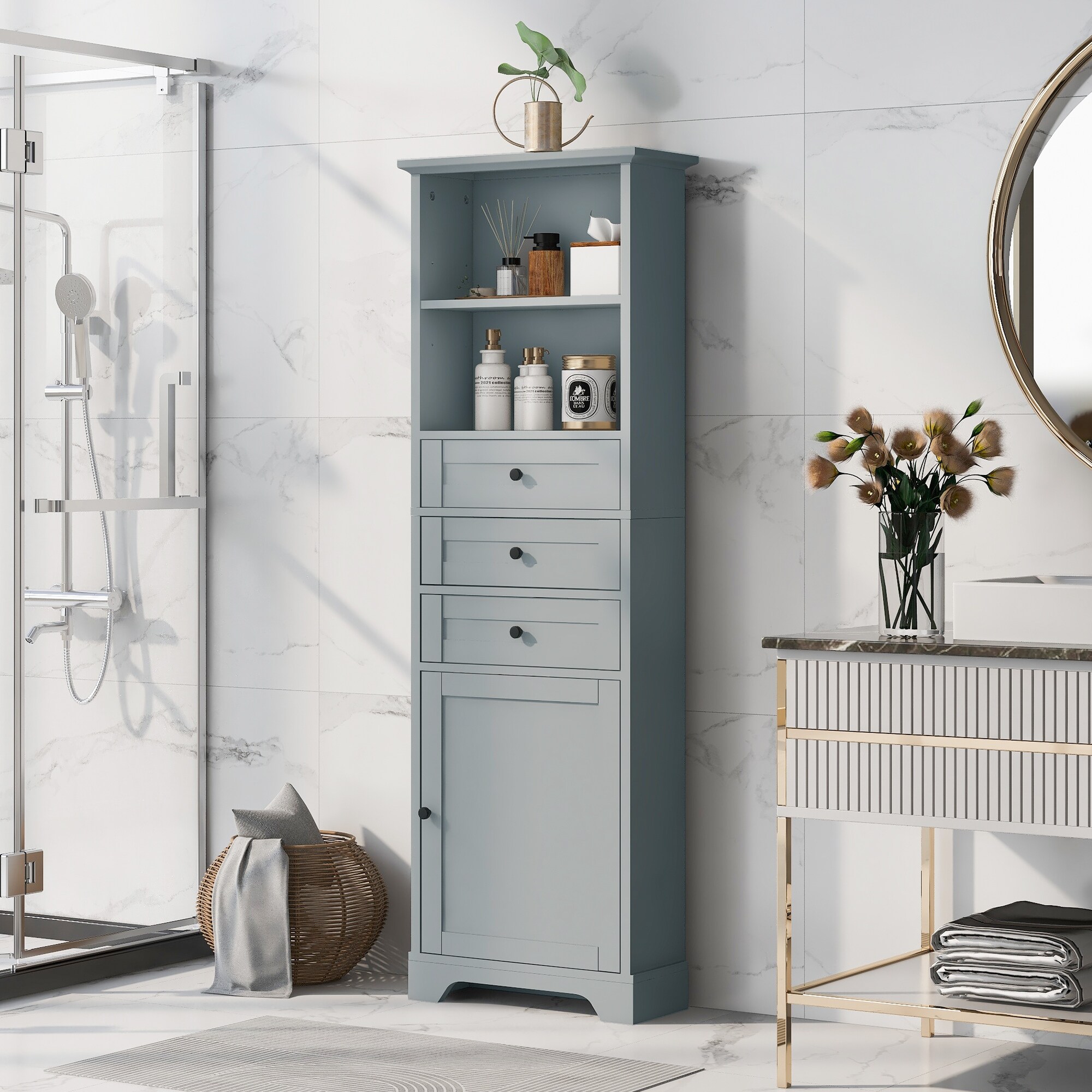 Shoebox cabinet top