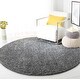 preview thumbnail 97 of 140, SAFAVIEH August Shag Solid 1.2-inch Thick Area Rug 6'7" Round - Grey