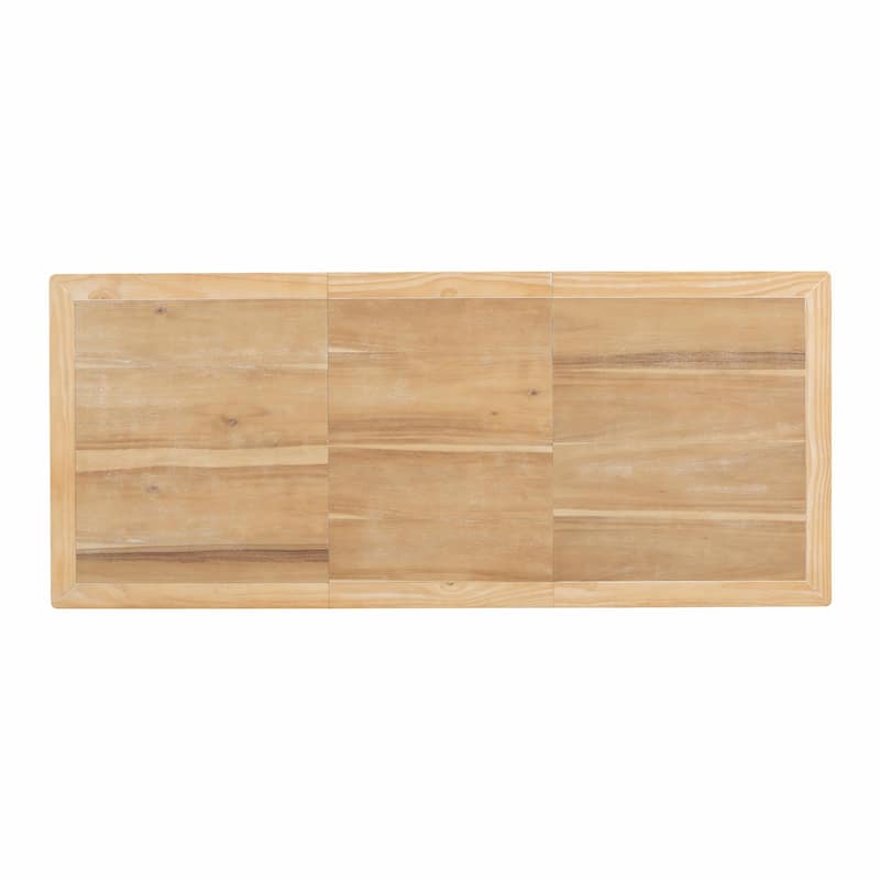 82.7-Inch Extendable Dining Table with 23.6-Inch Removable Leaf