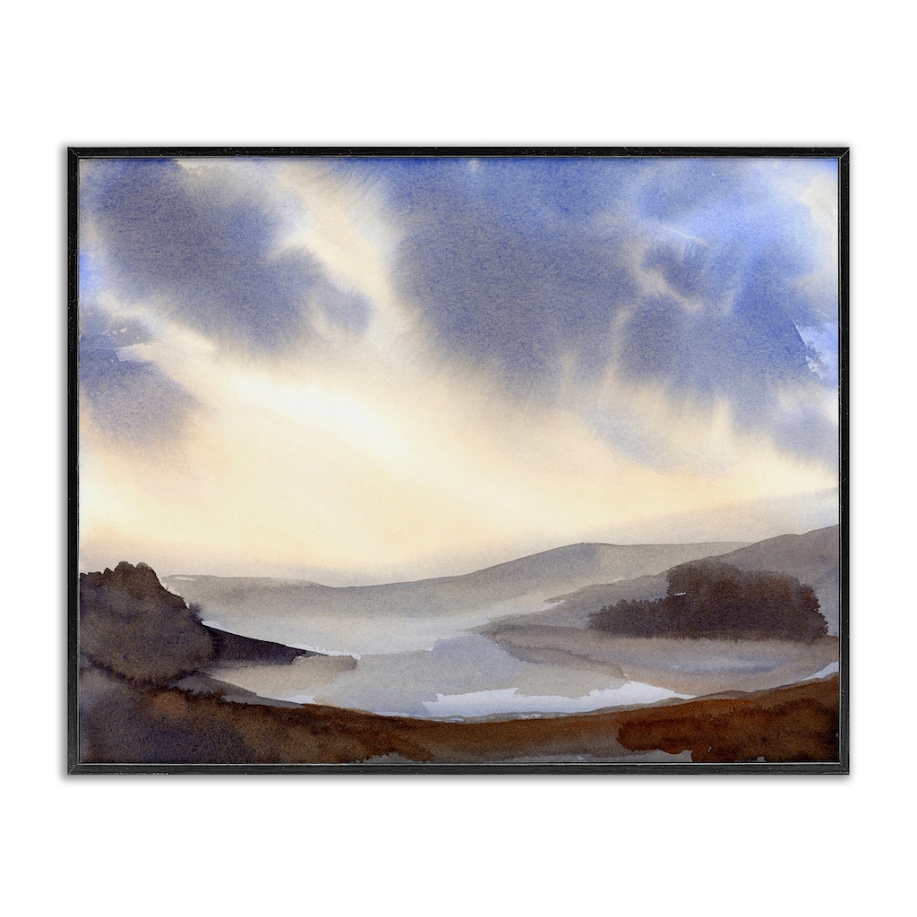 Stupell Dreamy Bay Inlet Horizon Framed Giclee Art Design By Ashley Davis