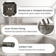 preview thumbnail 16 of 17, Costway Set of 4 High Back Metal Stool 30'' Seat Bar Height Industrial