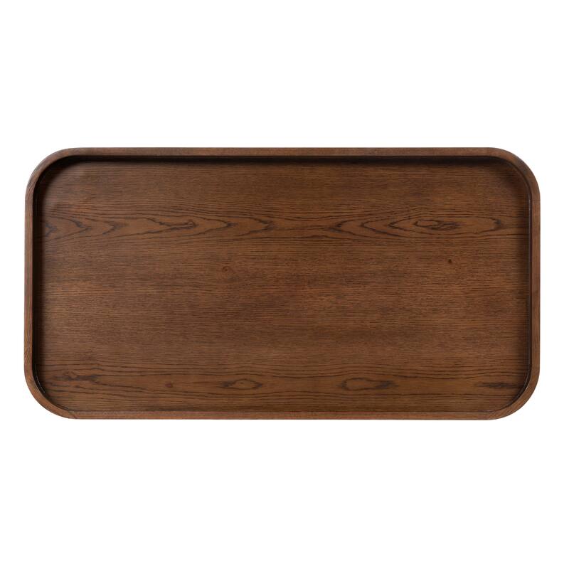 SAFAVIEH Couture Felicia Briana 2-Shelf Wood Bar cart - 38"W x 20"D x 32"H