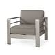 preview thumbnail 8 of 43, Cape Coral Outdoor Club Chairs with Optional Sunbrella Cushions (Set of 2) by Christopher Knight Home
