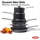 preview thumbnail 2 of 7, OXO Professional Ceramic Non-Stick 10-Piece Cookware Pots and Pans Set