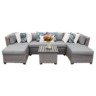 Florence 7 Piece Outdoor Wicker Patio Furniture Set