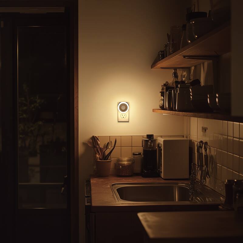 YANSUN 2-Pack Motion-Sensor Night Light, Warm 3000K