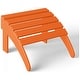 preview thumbnail 124 of 156, Aderson Outdoor Poly Adirondack Chair With Ottoman And Side Table 12-Piece Set