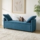 preview thumbnail 50 of 69, Franco Modern Upholstered Storage Bench with Two Throw Pillows and Thick Padded Cushion TEAL