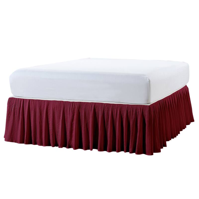 Serenta Pleated Bedskirt 18" Drop - 32 Color Options