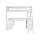 preview thumbnail 1 of 2, ACME Ambar Loft Bed with Chest Desk & Bookcase in Light Gray