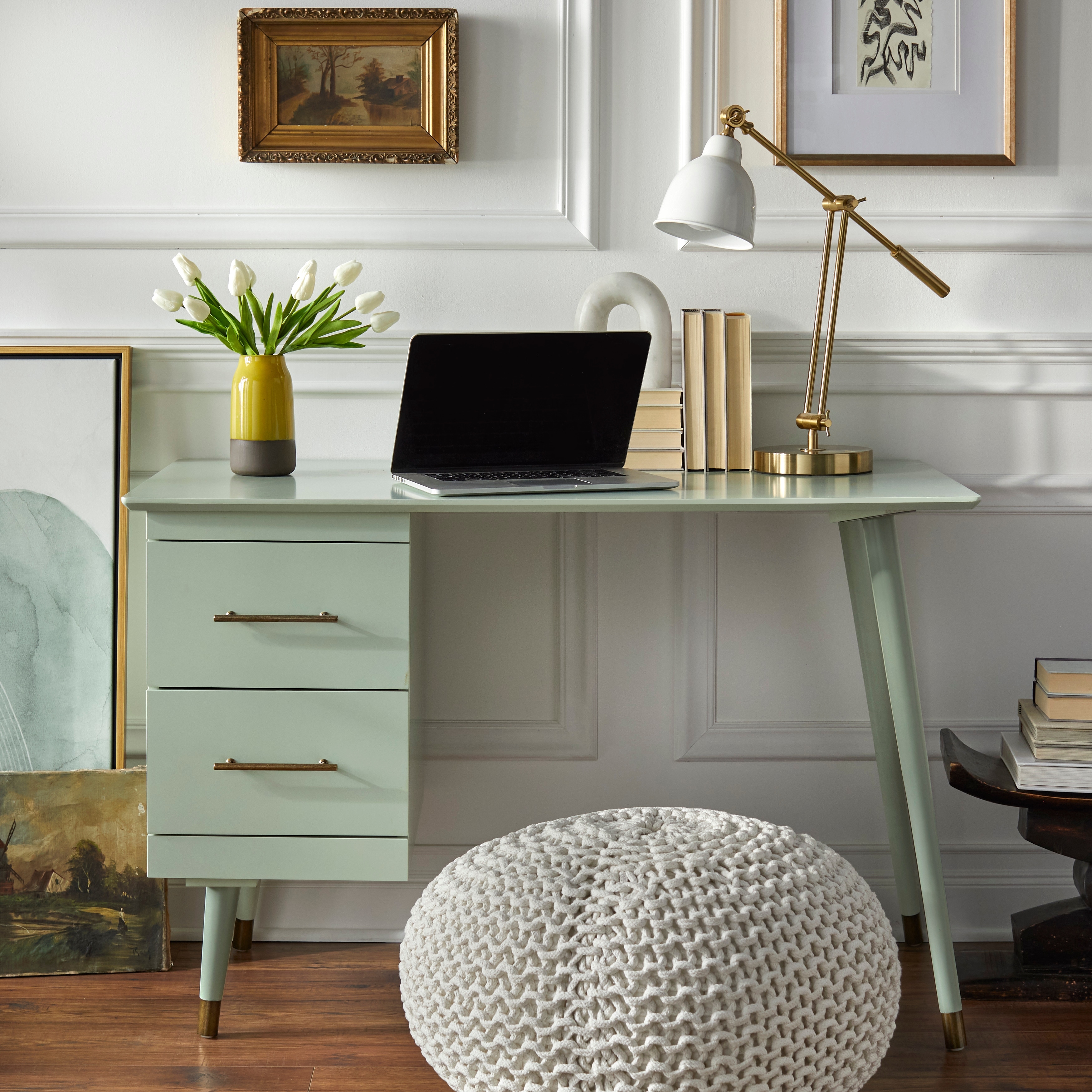 Home leon mid century on sale desk