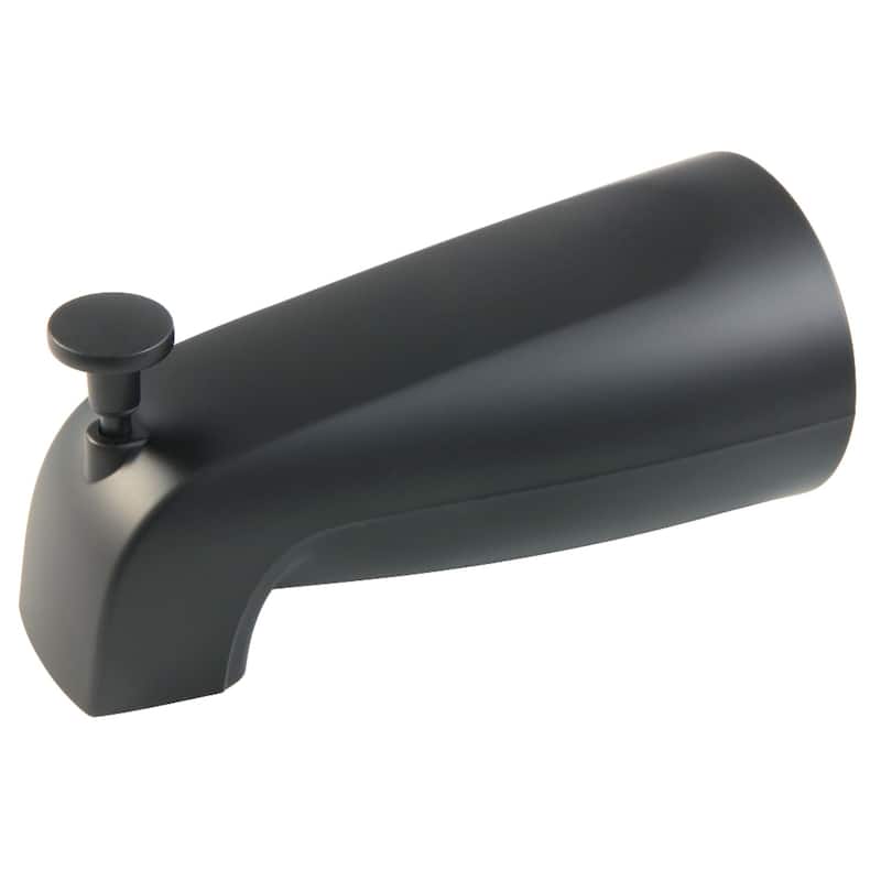 Kingston Brass Made To Match 5-1/4 Inch Zinc Tub Spout with Diverter - Matte Black