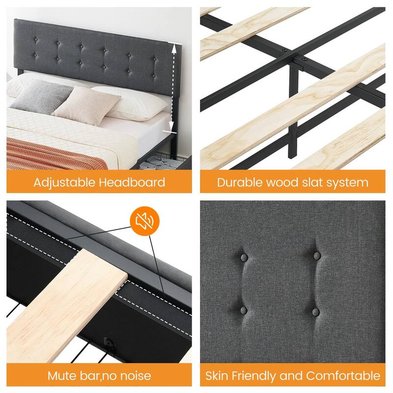 Bed Frame with Storage