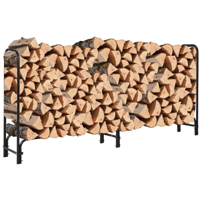 Firewood Rack Storage Cover Set for Patio Outdoor Use Backyard