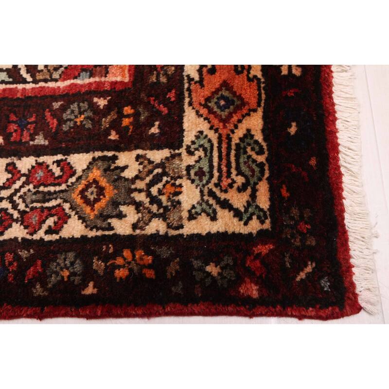 ECARPETGALLERY Hand-knotted Andelz Red Wool Rug - 3'2 x 10'0