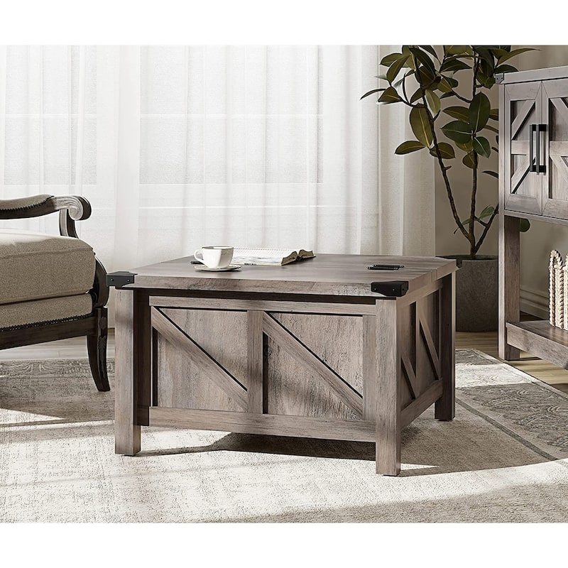 WAMPAT Modern Farmhouse Coffee Table