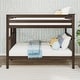 preview thumbnail 30 of 30, Max and Lily Twin over Twin Bunk Bed with Ladder on End