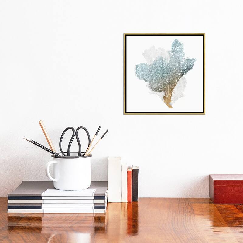 iCanvas "Delicate Coral III " by Isabelle Z Framed Canvas Print