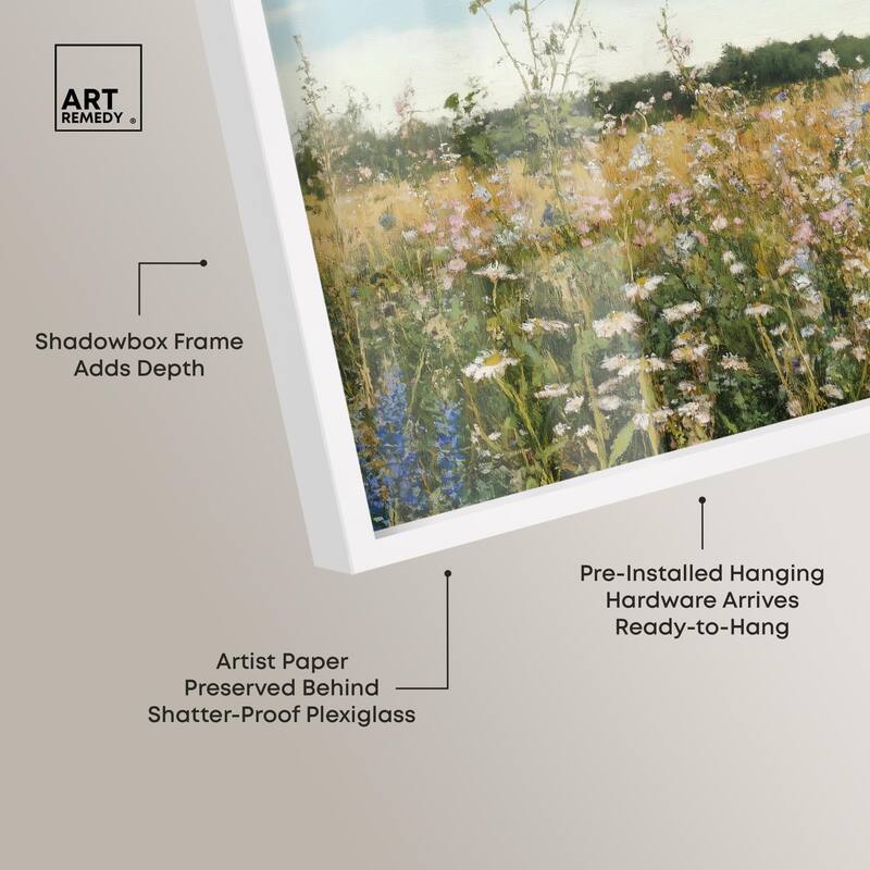 Glimmering Glade Garden II Shadowbox by Art Remedy